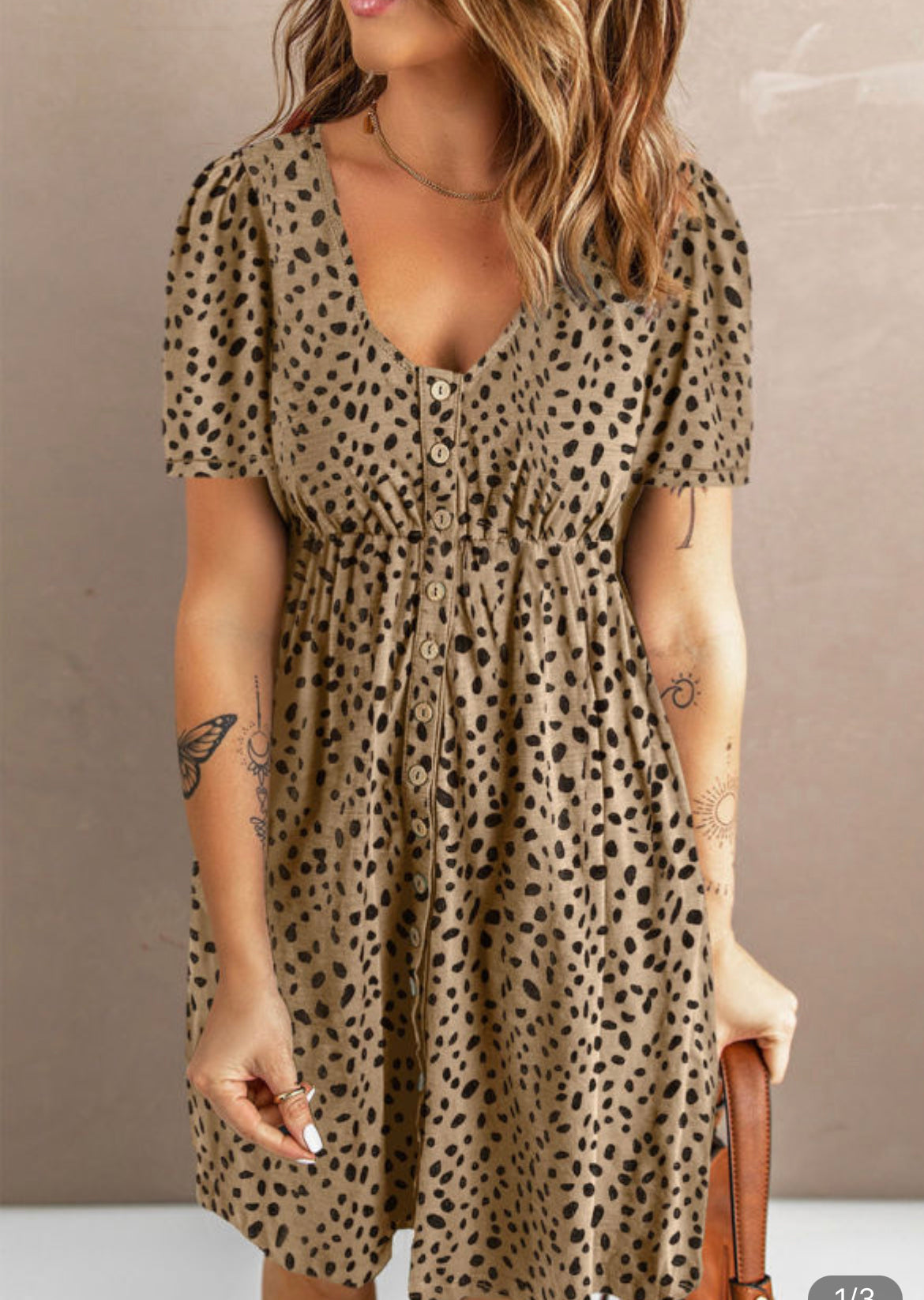 Dainty leopard dress