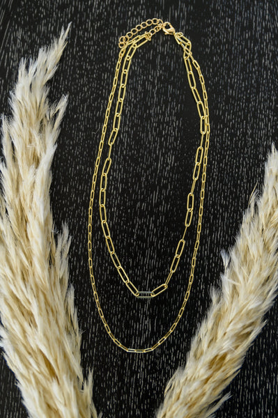 Bella Layered Link Necklace