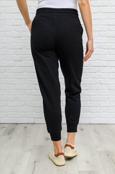 French Terry Joggers In Black