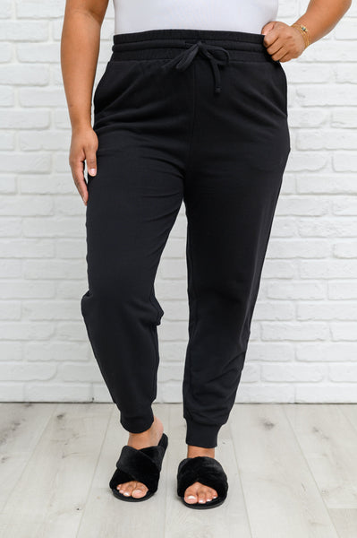 French Terry Joggers In Black