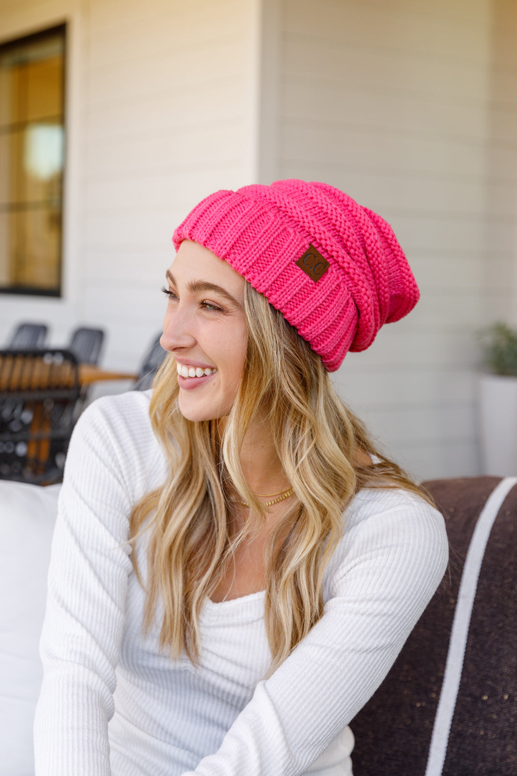 Got You Covered Beanie In Candy Pink