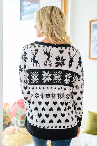 Love And The Holidays V-Neck Top