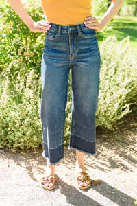 Olivia Wide Leg Cropped Jeans