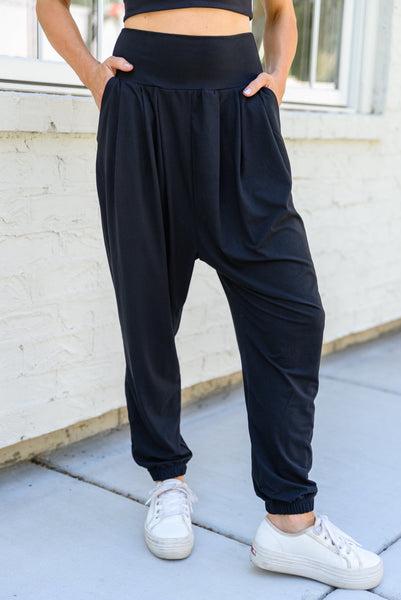 The Motive Slouch Joggers In Black