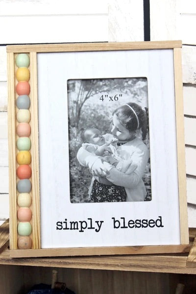 Simply Blessed Beaded Frame