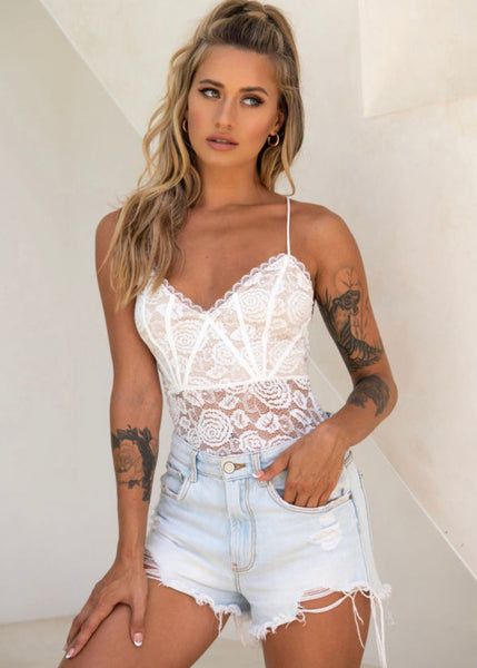 Lovely lace bodysuit preorder